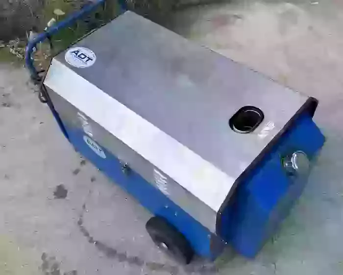 Nilfisk DTE 500HM diesel hot pressure washer after contaminated fuel system repair in Leicester.